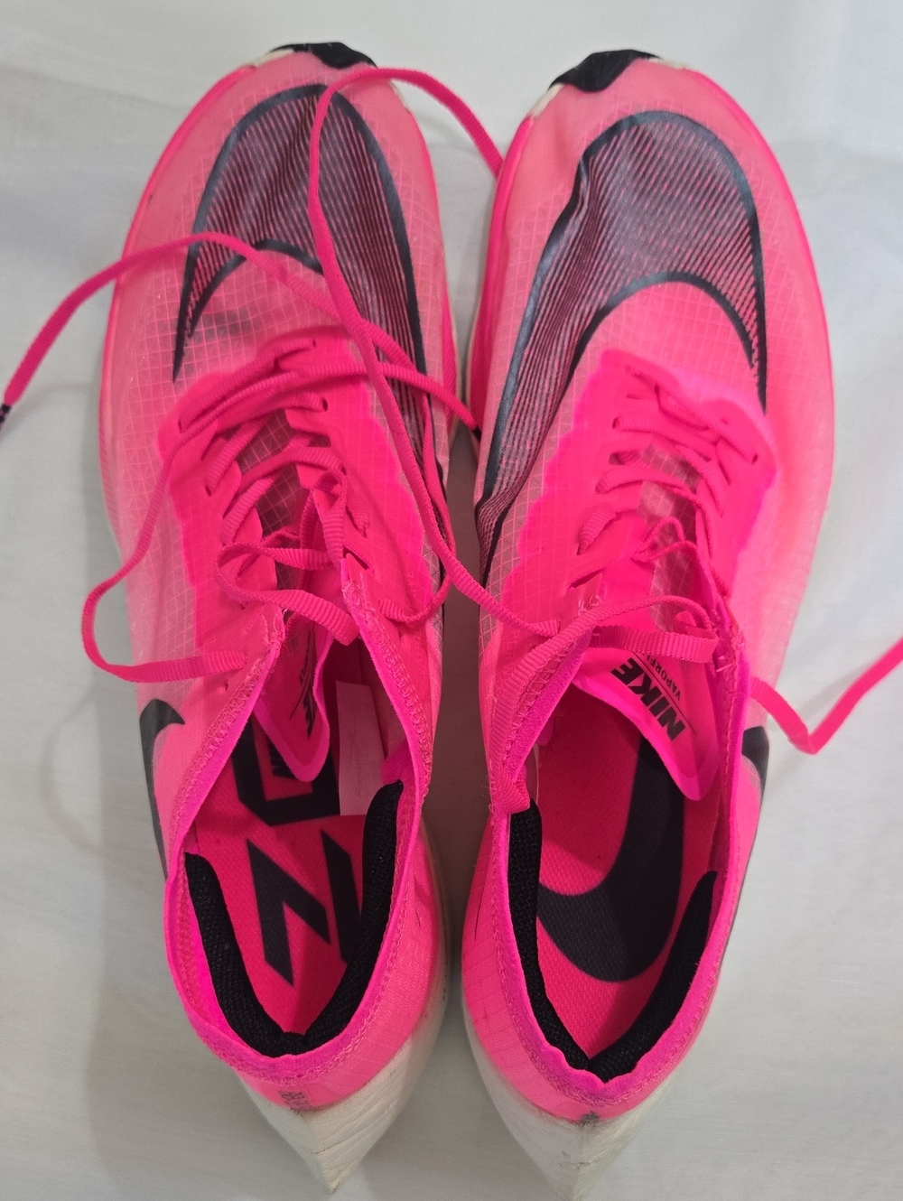 Nike Men’s Zoom X Vaporfly Pink Athletic Running Shoes - Picture 7 of 8